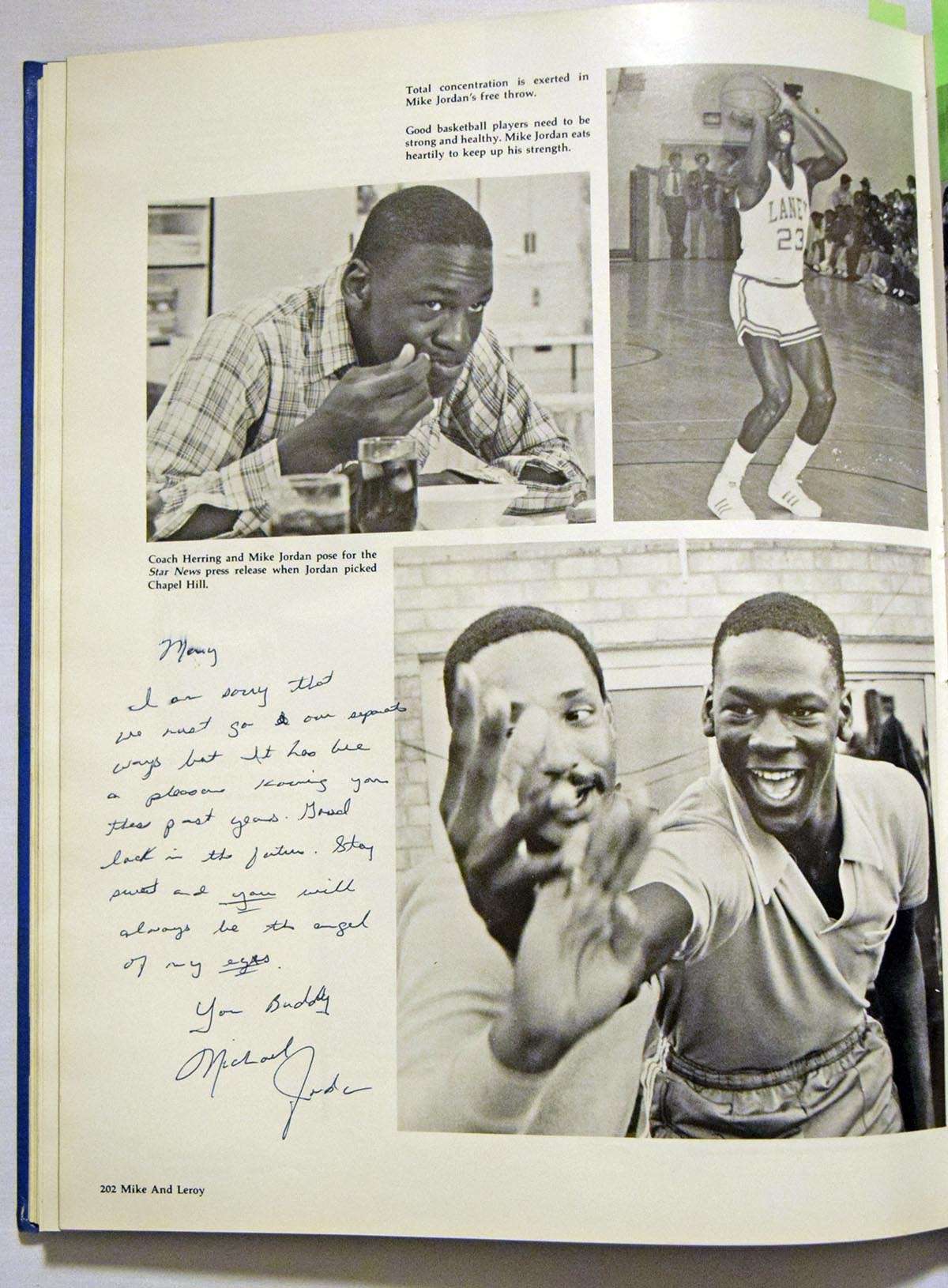 Michael Jordan Signed Autographed 1981 High School Yearbook - Senior Year PSA/DNA LOA