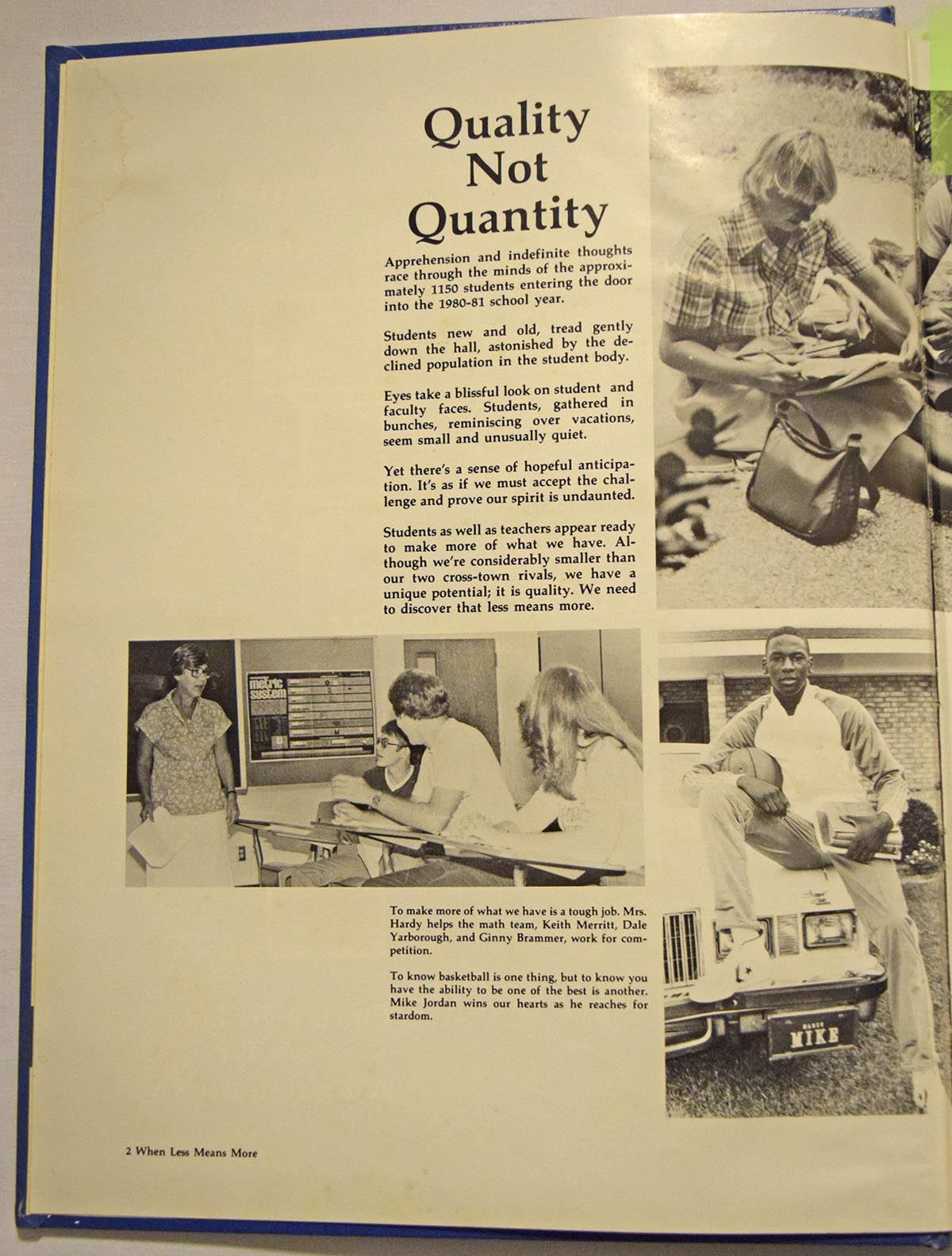 Michael Jordan Signed Autographed 1981 High School Yearbook - Senior Year PSA/DNA LOA