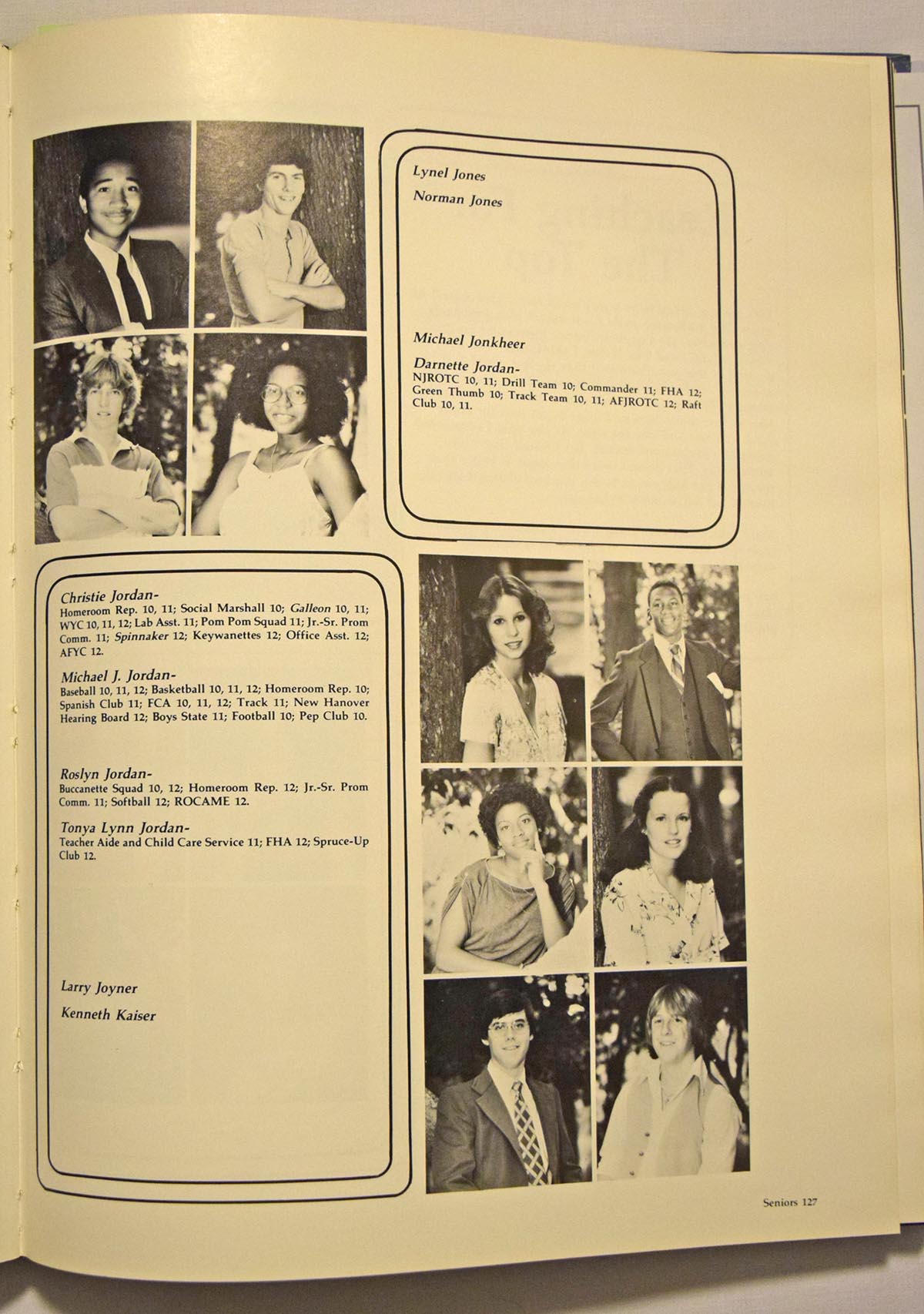 Michael Jordan Signed Autographed 1981 High School Yearbook - Senior Year PSA/DNA LOA