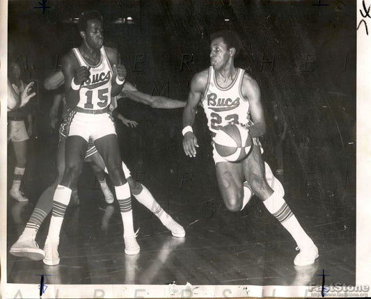 1968-69 ABA Basketball New Orleans Buccaneers - Jimmy & Steve Jones Original TYPE I photo