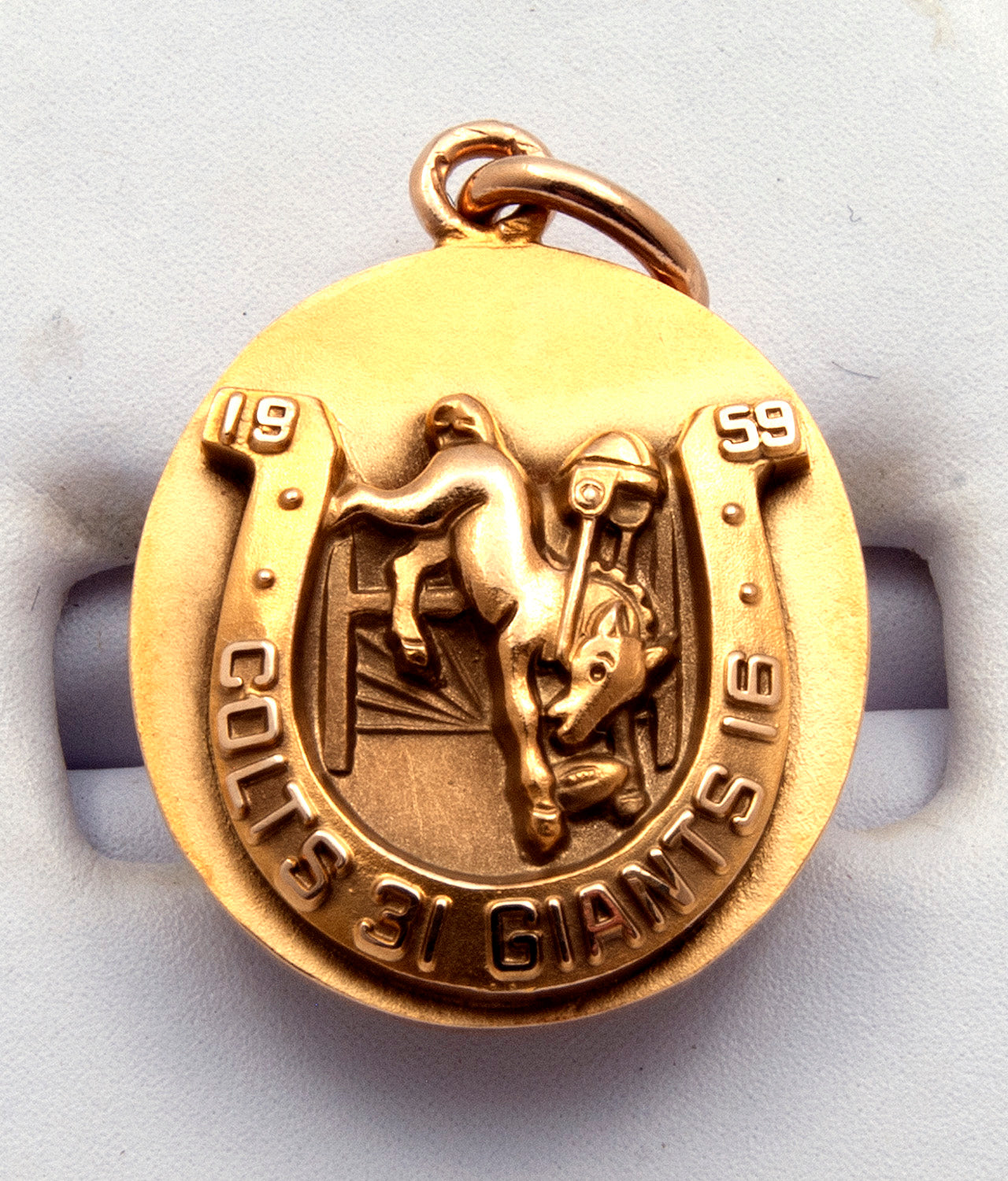 1959 Baltimore Colts World Championship Pendant in Original Box