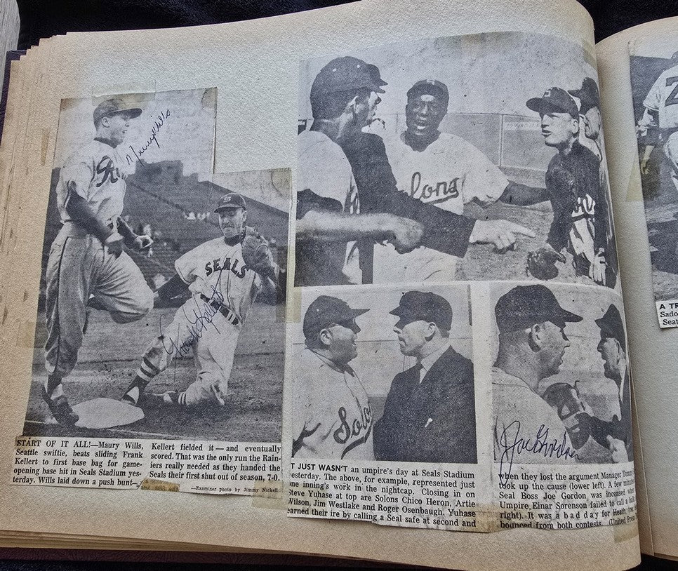 1950s Pacific Coast League San Francisco Seals Scrapbook /w Approximately 300 Autographs 14 X Joe Gordon HOF