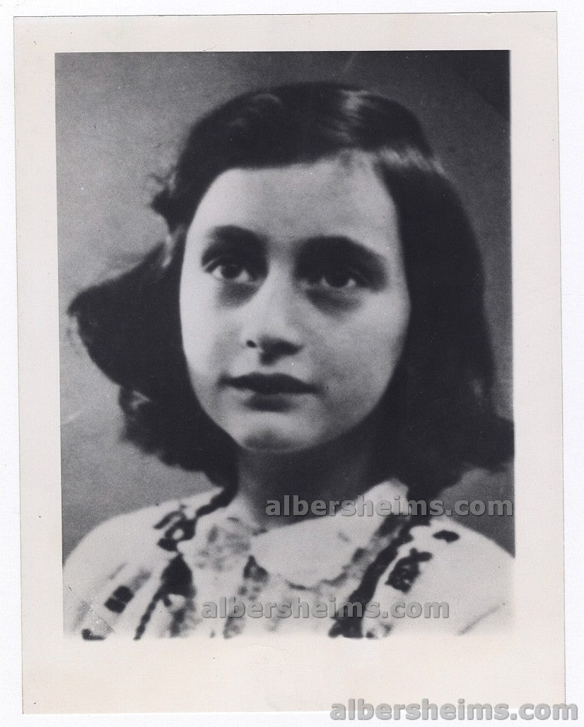 Circa 1942 Anne Frank WWII Holocaust Icon Who Hid from the Nazis Original 1963 Press Photo Judaica
