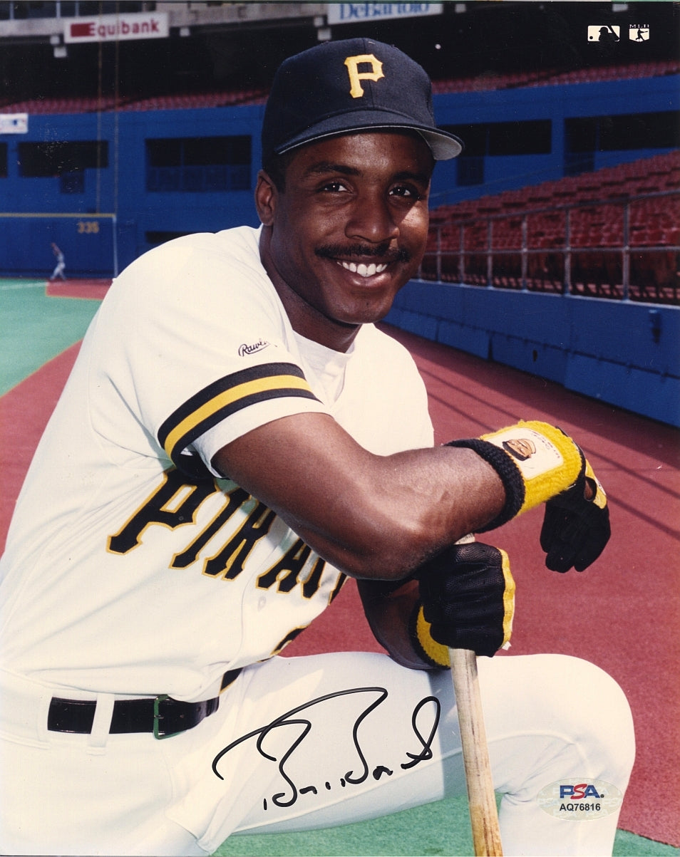 Barry Bonds Signed Photo Early Career Vintage Autograph Pirates HOF PSA/DNA