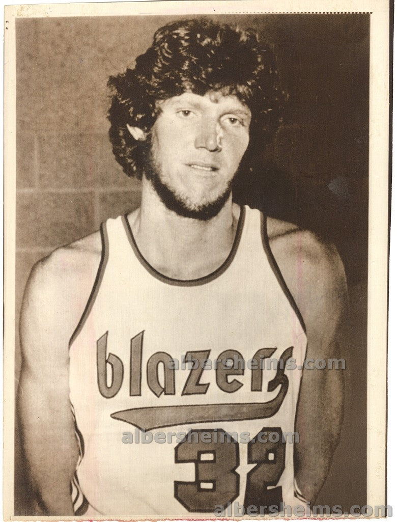1974 Bill Walton #1 NBA Draft Pick Rookie Card Image Original Press Photo