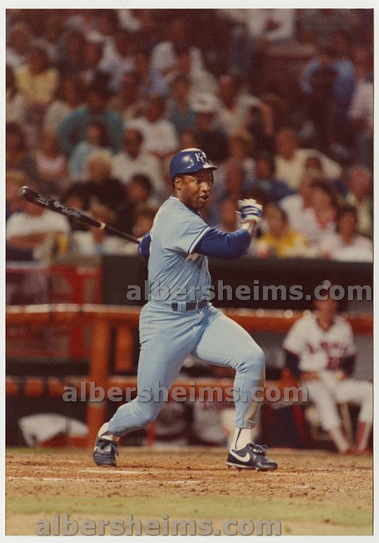 1988 Bo Jackson Kansas City Royals Hits Amazing Crystal-Clear Snapshot Original TYPE I Photo