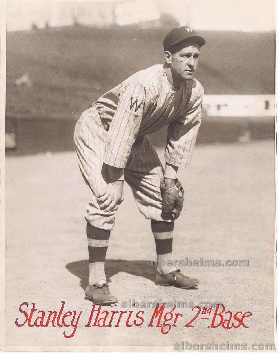 1920s Bucky Harris Washington Senators Baseball HOF Finest Image Original TYPE I Photo