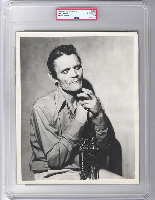 1987 Chet Baker Original TYPE I Photo from Bruce Weber’s Photo Shoot Historic PSA/DNA