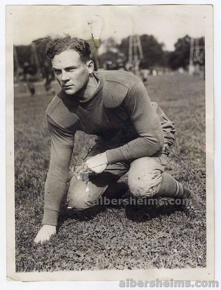 1929 Chris Red Cagle West Point All-American College FB HOF New York Giants Original TYPE I Photo