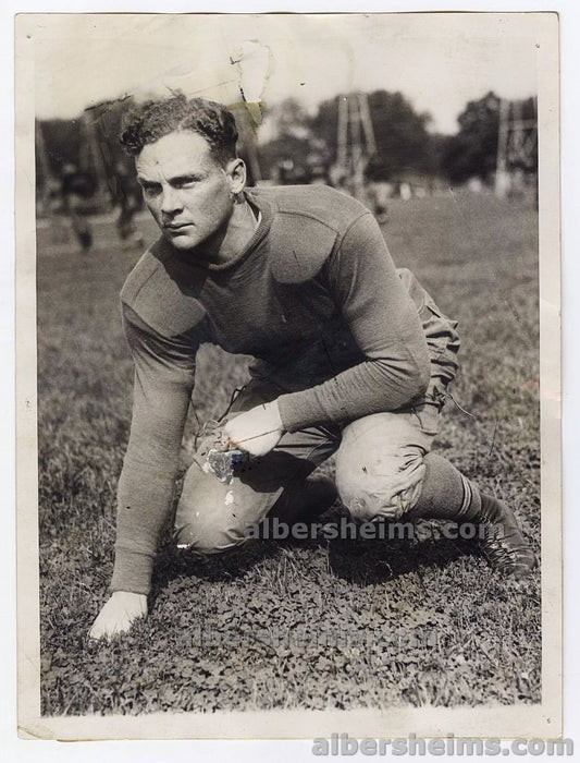 1929 Chris Red Cagle West Point All-American College FB HOF New York Giants Original TYPE I Photo