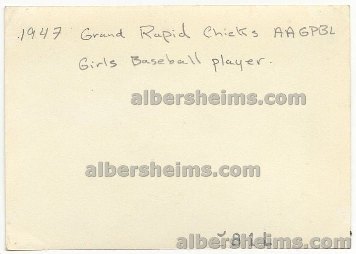 1947 Doris Tetzlaff Grand Rapids Chicks AAGPBL Original TYPE I Photo Snapshot “A League of Their Own”