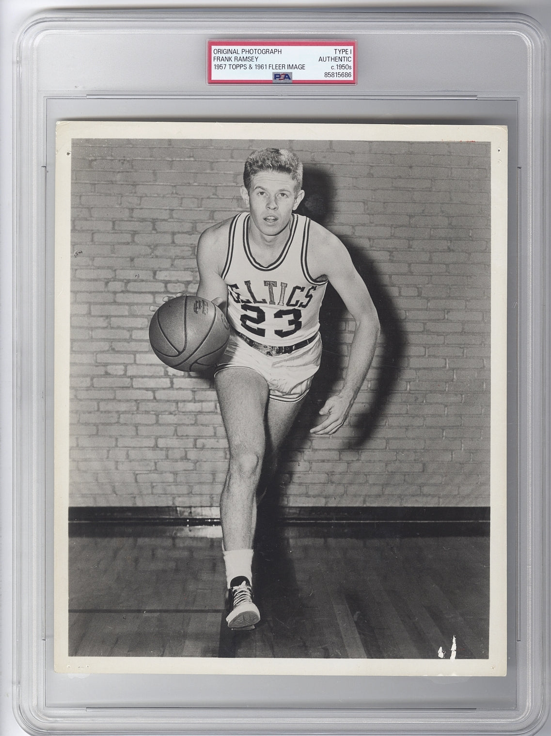 1950s Boston Celtics HOFer – Frank Ramsey Rookie Card Image Original TYPE I Photo PSA/DNA