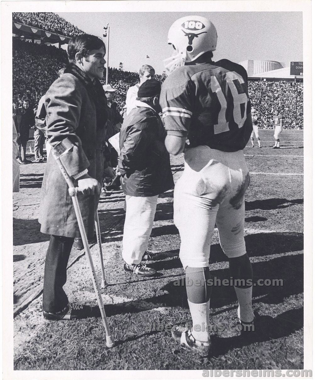 Freddie Steinmark & James Street 1970 Cotton Bowl “My All American” Touching Tragic TYPE I Original Photo