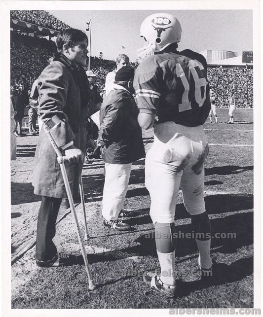 Freddie Steinmark & James Street 1970 Cotton Bowl “My All American” Touching Tragic TYPE I Original Photo