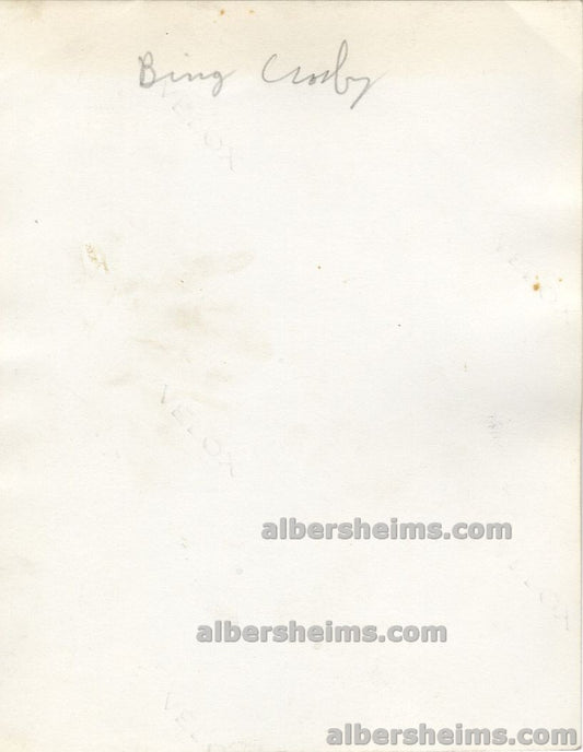 Opening Day 1947 Pirates Honus Wagner Greets Bucs Owner and Super Star Singer Bing Crosby Original TYPE I Snapshot photo