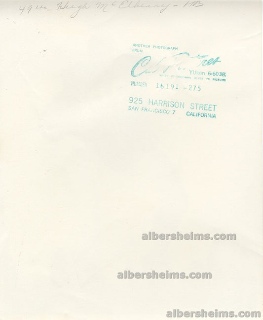 Hugh McElhenny Original 1950s TYPE I Photo San Francisco 49ers HOF – Cal-Pictures