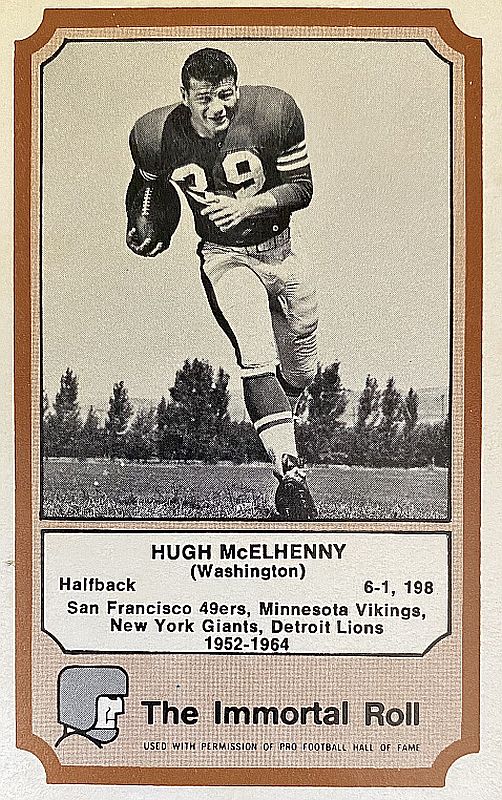 Hugh McElhenny Original 1950s TYPE I Photo San Francisco 49ers HOF Football Card Images