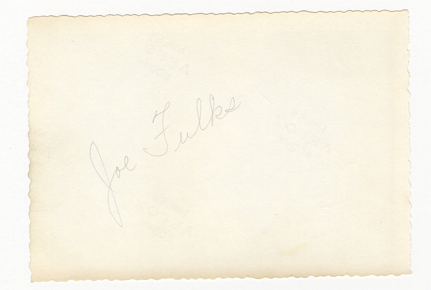 Jumping Joe Fulks Signed AUTO Philadelphia Warriors Early 1950s TYPE I Original Photo Snapshot