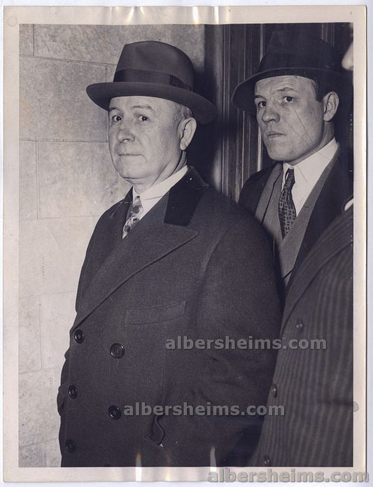 1939 Johnny Torrio Chicago Mob Boss – Lucky Luciano Advisor – Al Capone’s Mentor Original Type I Photo