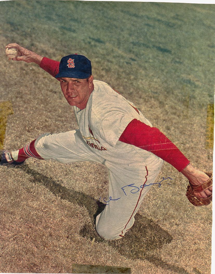 Ken Boyer Signed AUTO Sport Magazine Photo 1961 St. Louis Cardinals Star D.1982