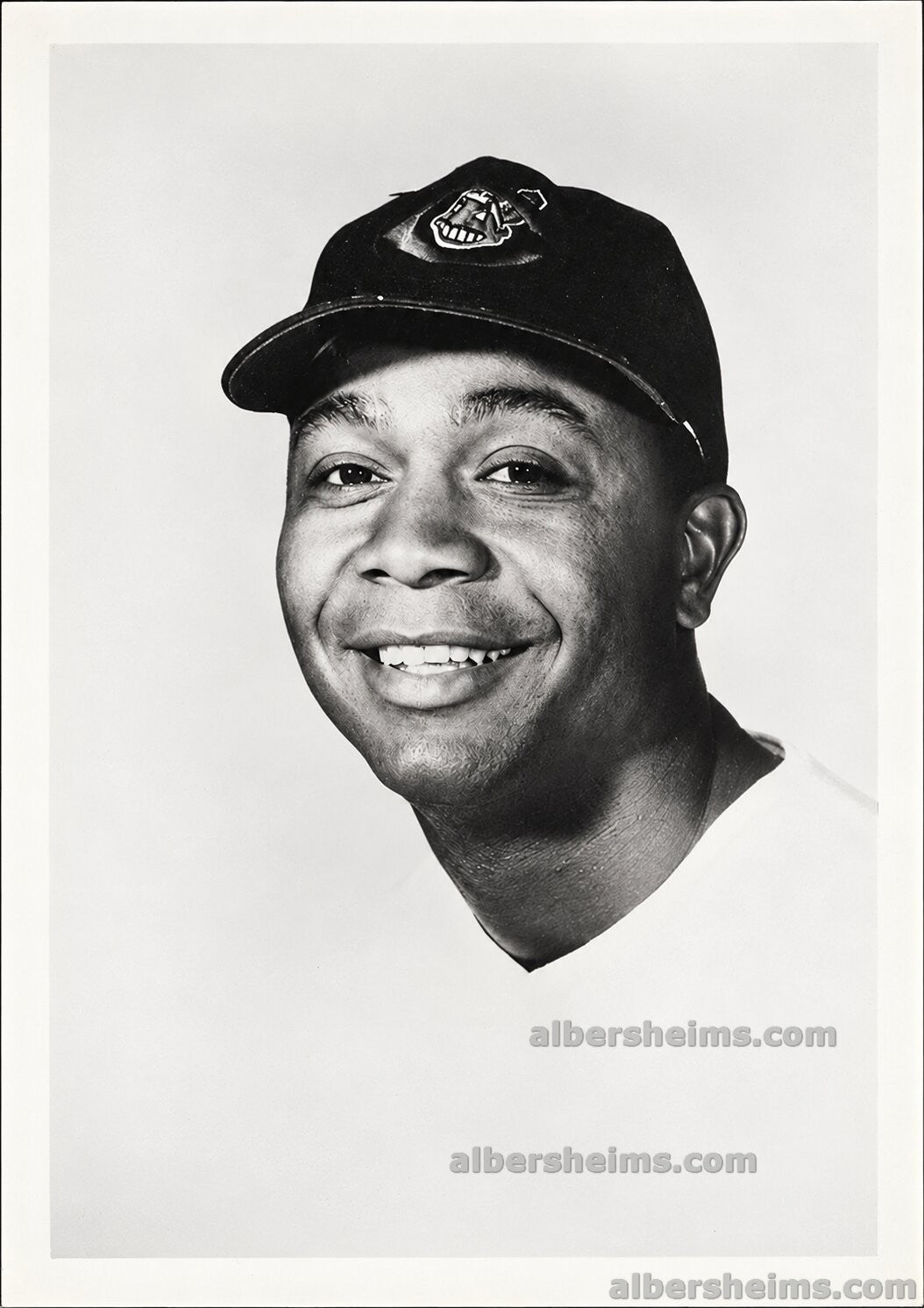 Circa 1954-55 Larry Doby Original TYPE I Photo Image Used for Postcard