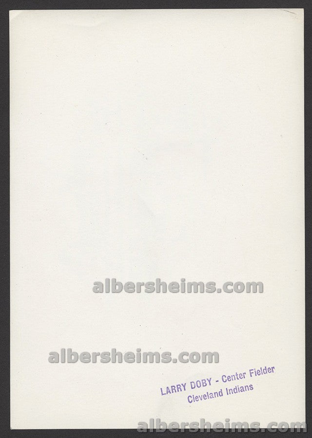 Circa 1954-55 Larry Doby Original TYPE I Photo Image Used for Postcard