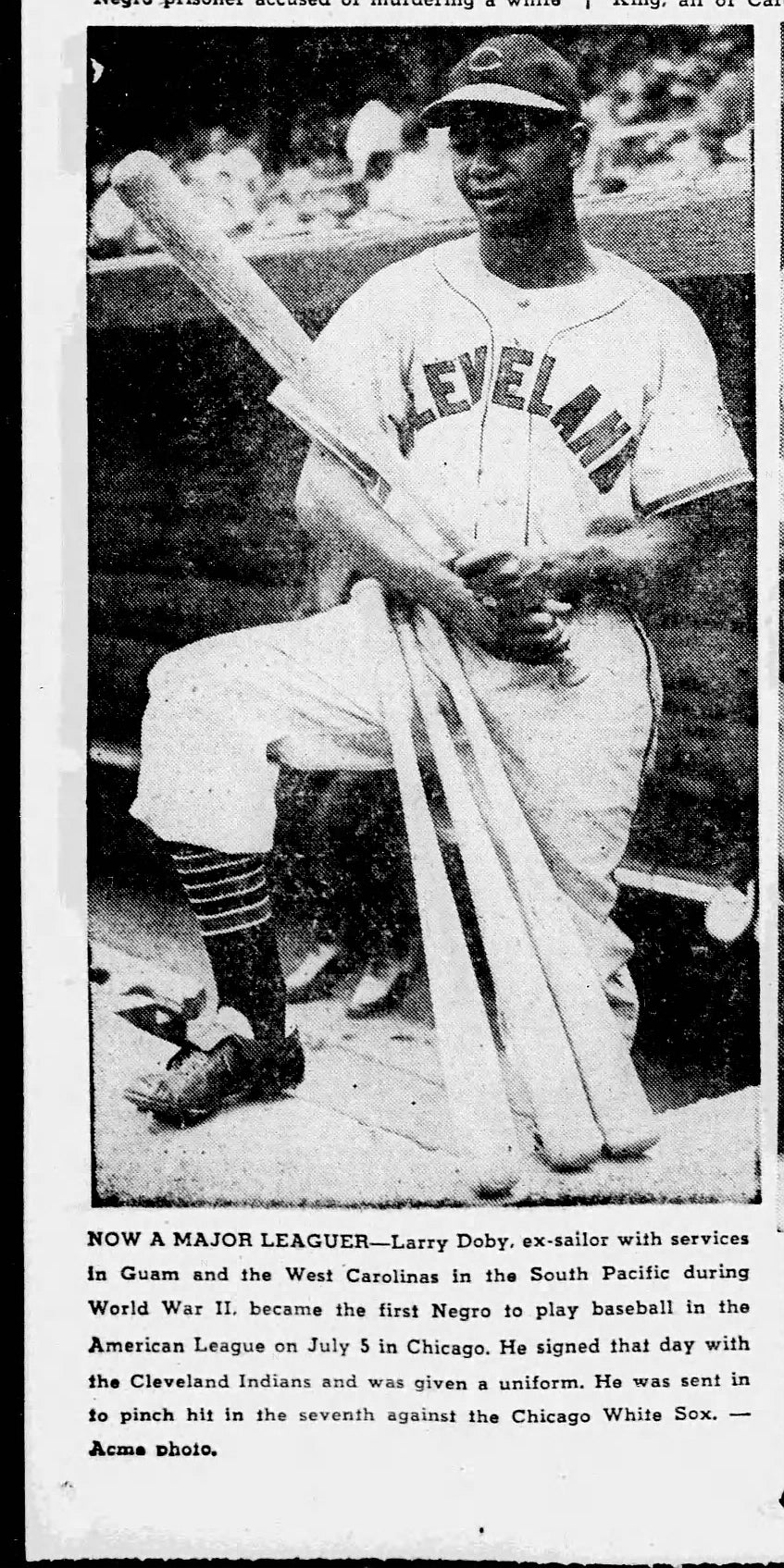 1948 Larry Doby & Steve Gromek “The Embrace” Iconic Image Original TYPE I Photo PSA/DNA