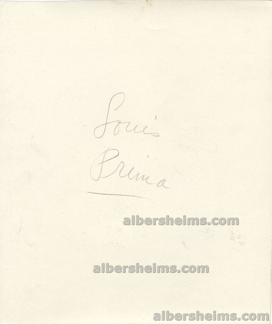 1940s Jazz Legend Louis Prima When You’re Smiling Original TYPE I Photo