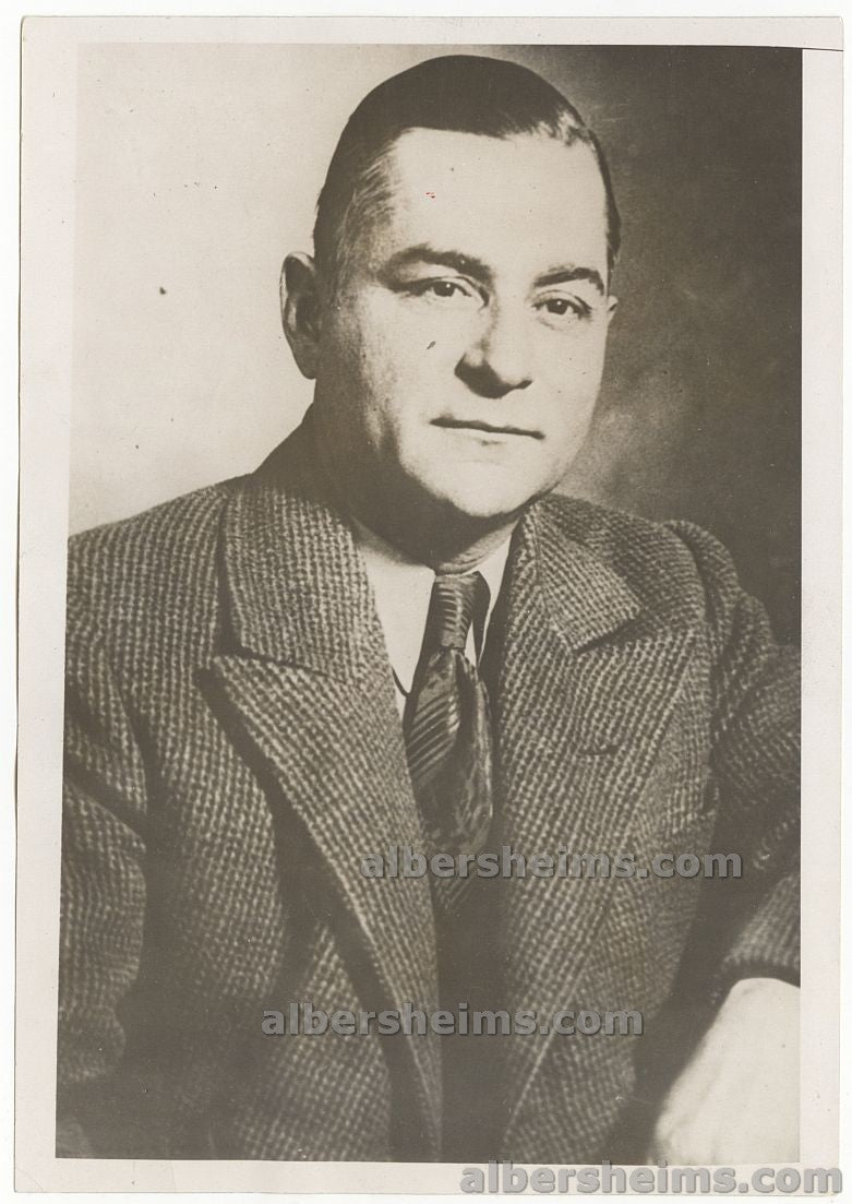 1933 Louis “Two Gun” Alterie Chicago North Side Gang Mobster Hitman Original Press Photo