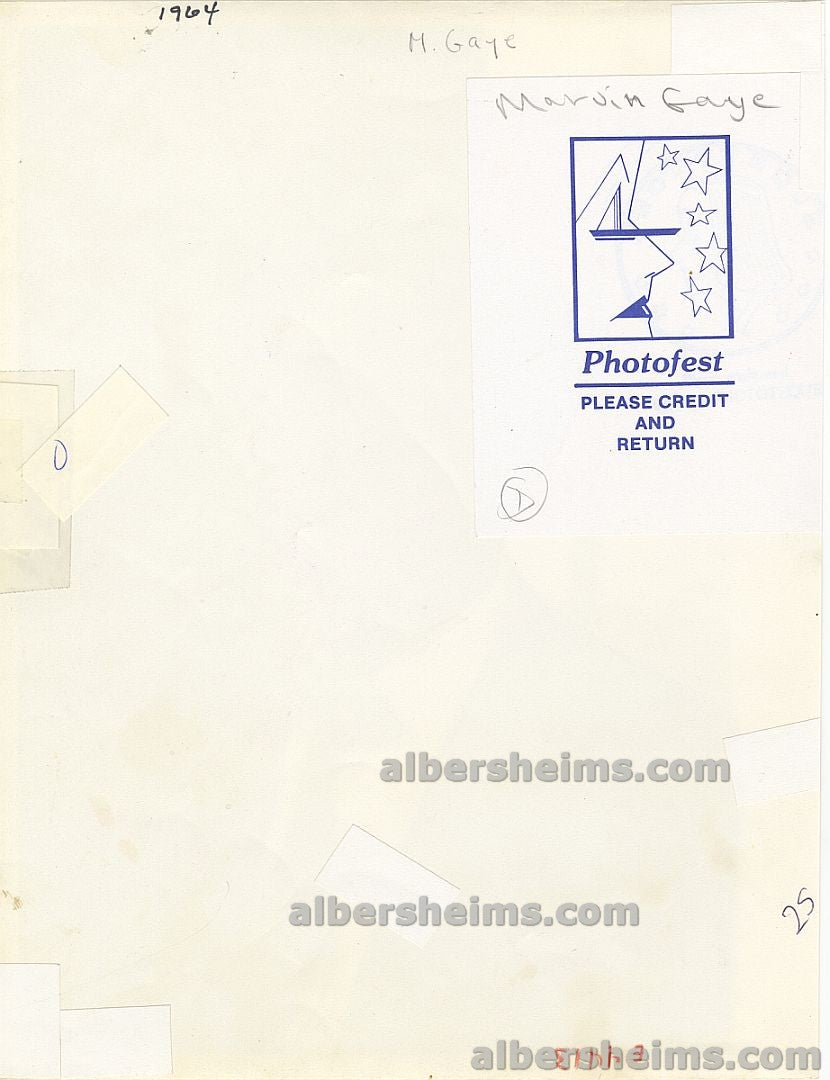 1964 Marvin Gaye  “The Prince of Motown” Original TYPE I Photo