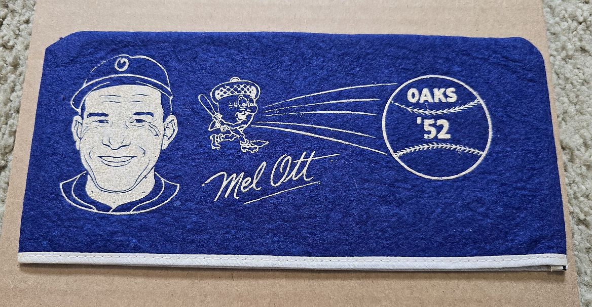 1952 Mel Ott (HOF) PCL Soda Jerk Style Felt Garrison Cap