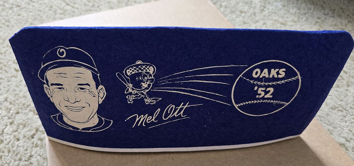 1952 Mel Ott (HOF) PCL Soda Jerk Style Felt Garrison Cap