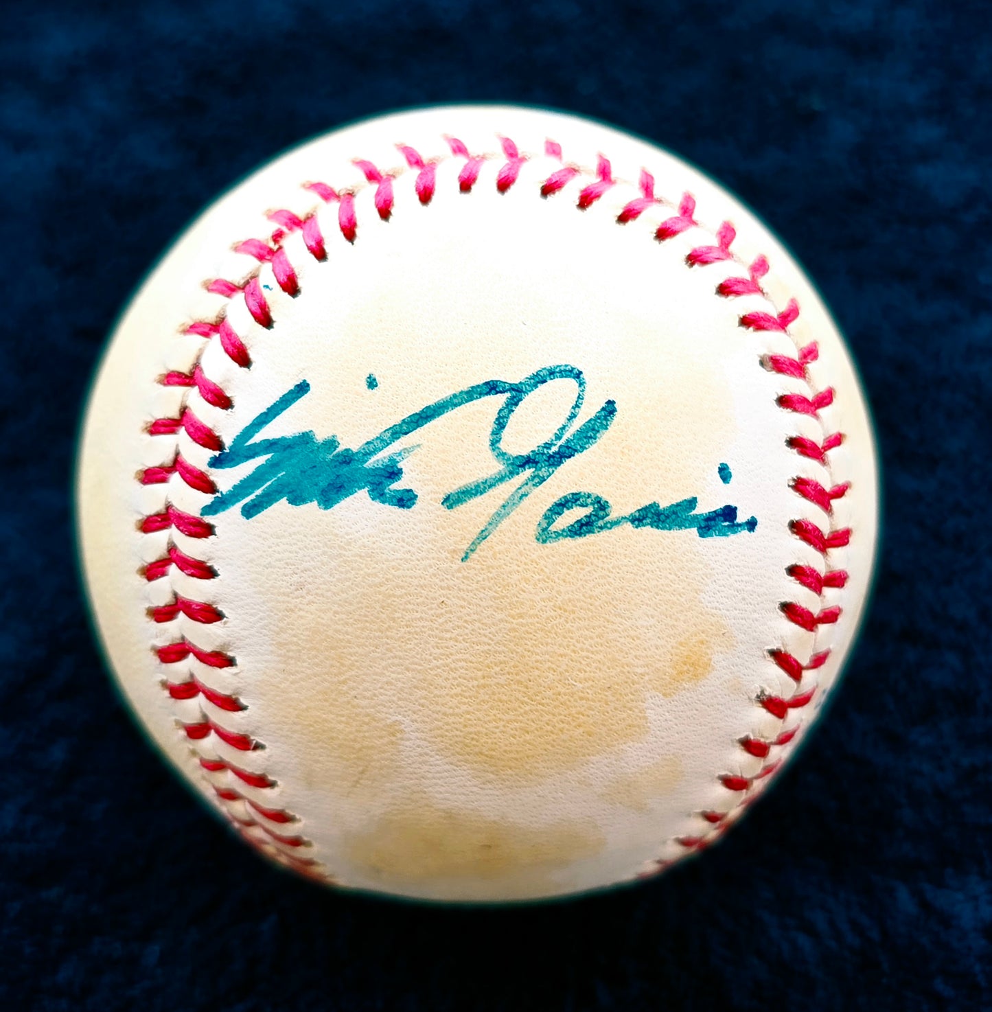 Mike Garcia Single Signed AUTO OAL (Budig) Baseball PSA/DNA LOA