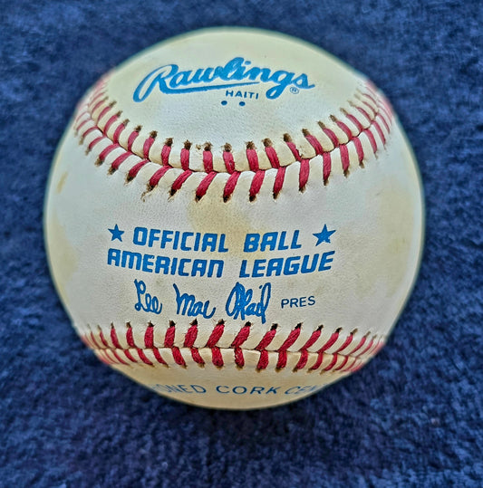 Mike Garcia Single Signed AUTO OAL (Budig) Baseball PSA/DNA LOA
