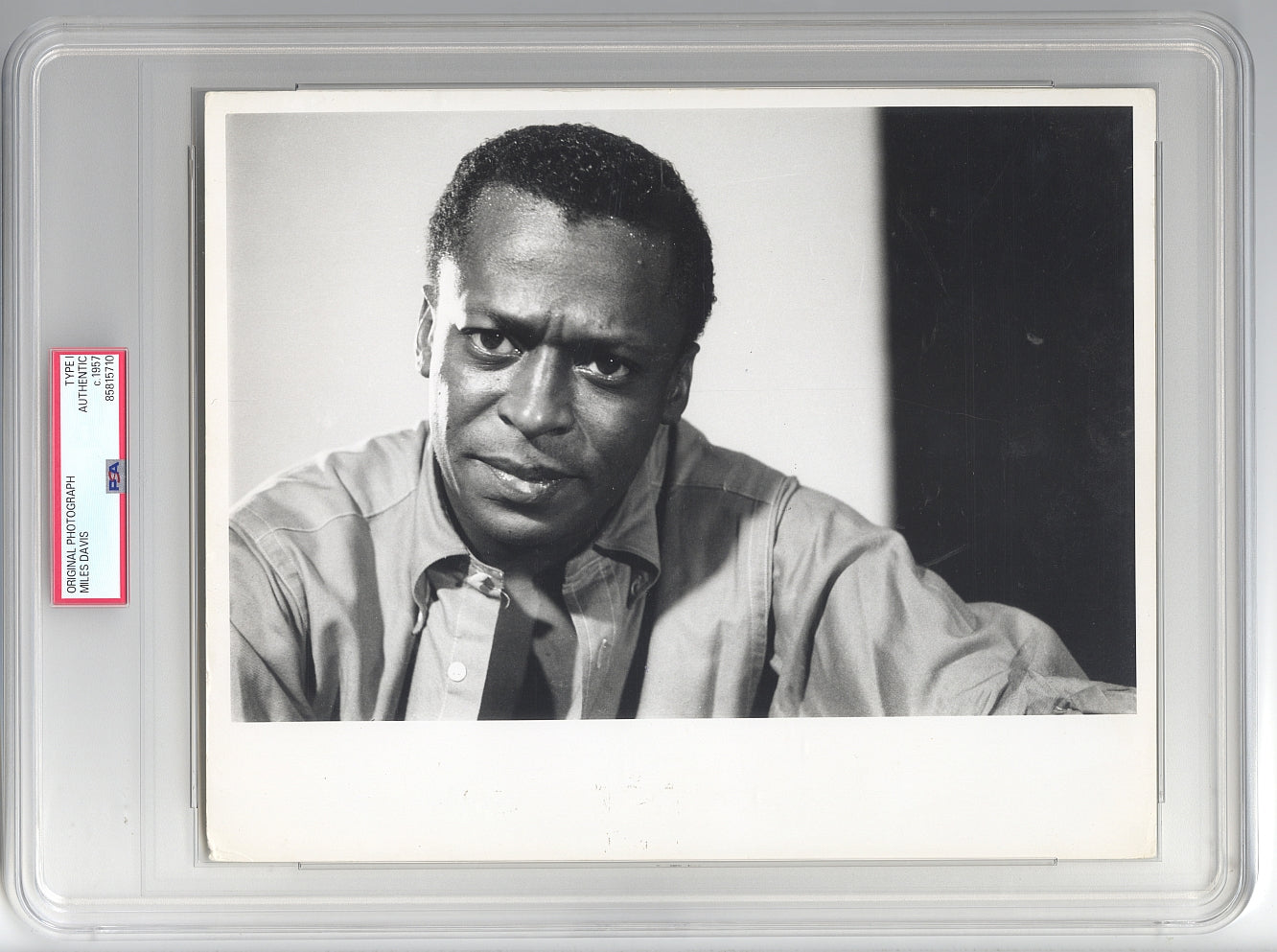 1957 Miles Davis Frank Driggs Collection Original TYPE I Photograph PSA/DNA