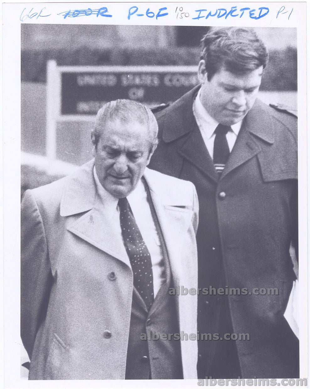 1984 Big Paul Castellano Mafia Mob Boss Taken into Custody by the FBI Original Press Photo