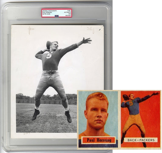 Paul Hornung Original TYPE I Photo Image Used in Photo Shoot for His 1957 Topps Rookie Card PSA/DNA