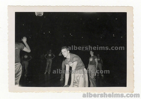 Paul Seymour Syracuse Nationals Circa 1952-53 TYPE I Original Photo Snapshot Pre-Game Shootaround