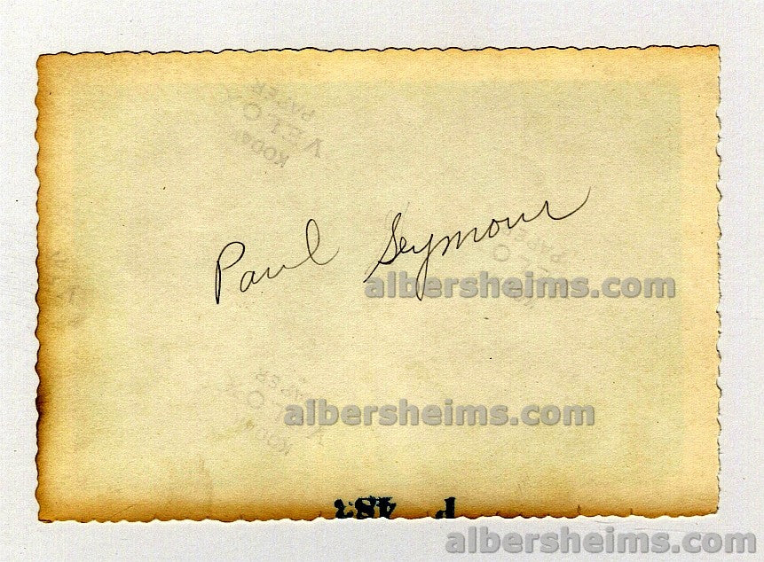 Paul Seymour Syracuse Nationals Circa 1952-53 TYPE I Original Photo Snapshot Pre-Game Shootaround