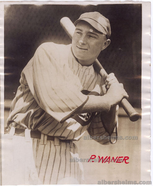 1923-25 Paul Waner San Francisco Seals Pre-Rookie Original TYPE I Photo