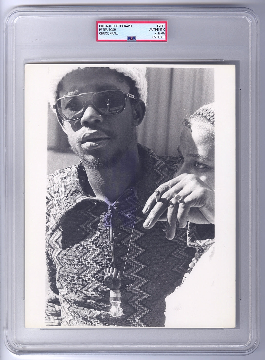1970s Peter Tosh Reggae Legend “Legalize It” Original TYPE I Photo by Chuck Krall PSA/DNA