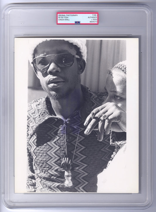 1970s Peter Tosh Reggae Legend “Legalize It” Original TYPE I Photo by Chuck Krall PSA/DNA