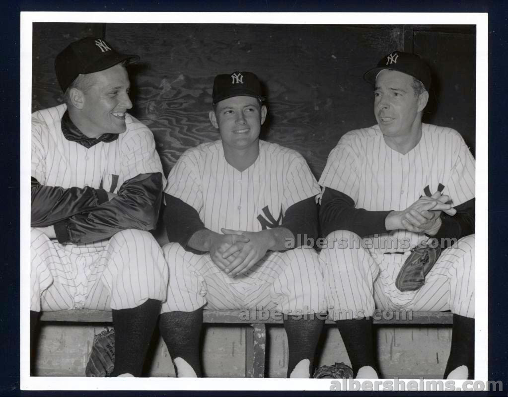 Circa 1960 Roger Maris & Joe DiMaggio Dugout Shot Original TYPE I Photo by Don Wingfield