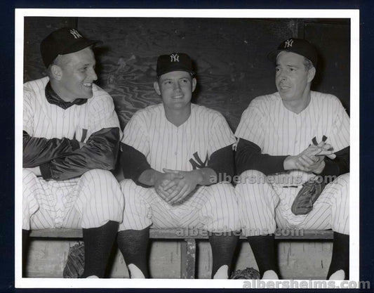 Circa 1960 Roger Maris & Joe DiMaggio Dugout Shot Original TYPE I Photo by Don Wingfield