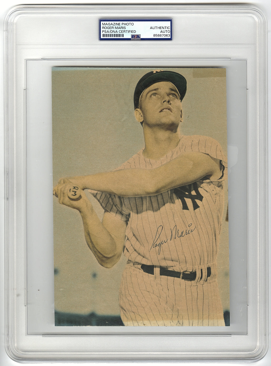 Roger Maris Early 1960s Signed Photo New York Yankees Vintage Autograph PSA/DNA