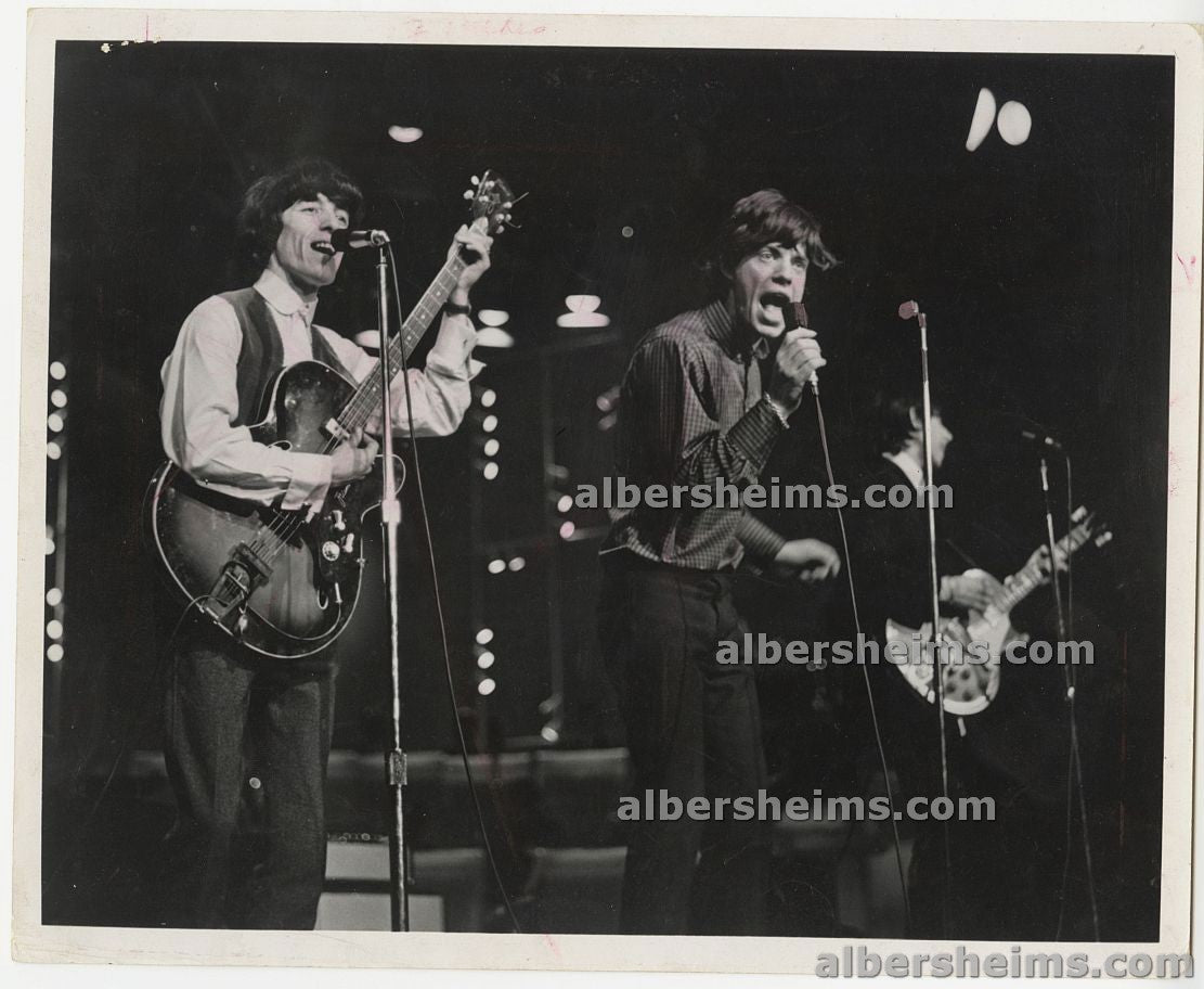 1964 Rolling Stones Perform at the T.A.M.I. at the Cusp of International Stardom Original TYPE I photo