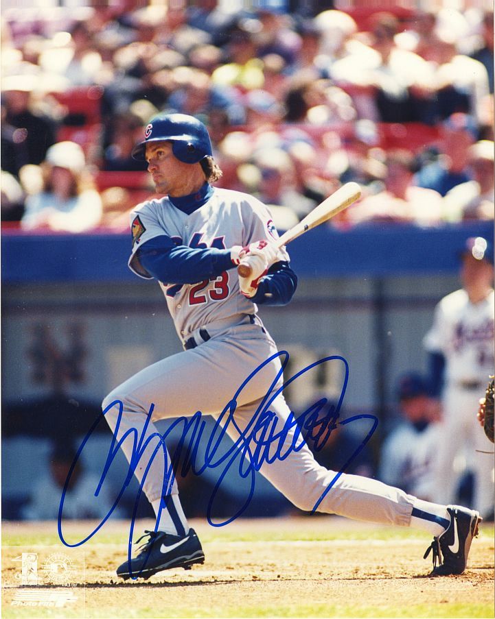 Ryne Sandberg Signed AUTO 8x10 Photo 1990s Cubs Baseball HOF