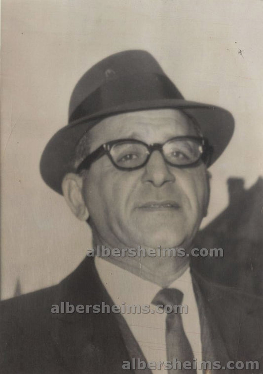 Sam Giancana The Chicago Mob Godfather Meets with NY Mob Original 1965 Press Photo
