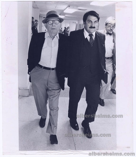 1983 The Godfather of Tampa Bay Santo Trafficante Jr. Leaves Federal Courthouse Original TYPE I Photo