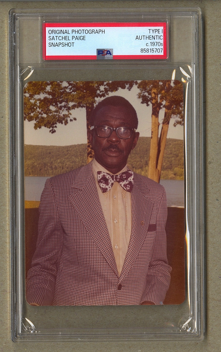 Mid-1970s Satchel Paige Baseball HOF Induction Weekend Original TYPE 1 Photo PSA/DNA